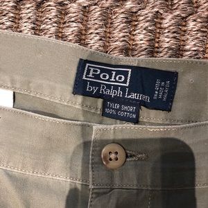 Polo by Ralph Lauren shorts - waist 40 green khaki